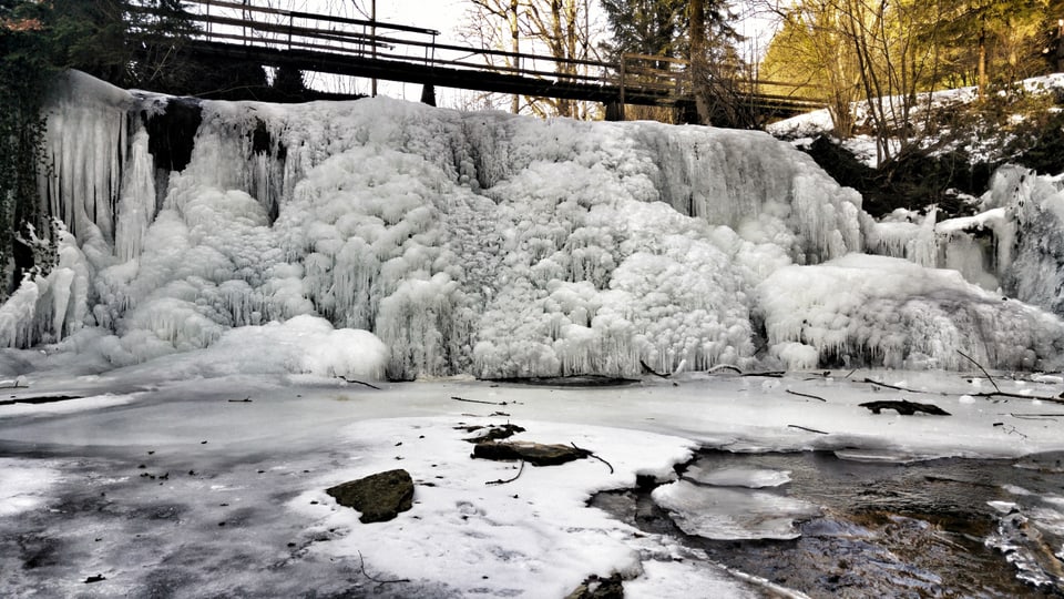 Ein gefrorener Fluss.