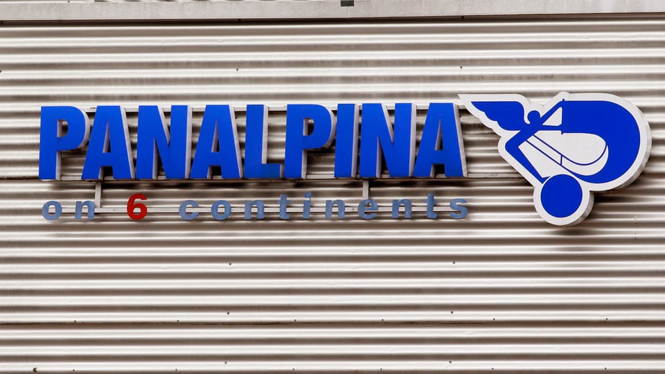 Logo der Panalpina an einer Hauswand