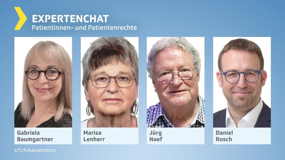 Porträts der 4 Chat-Expertinnen und -Experten