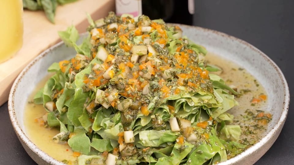 Das Honig-Salatdressing Salatsauce