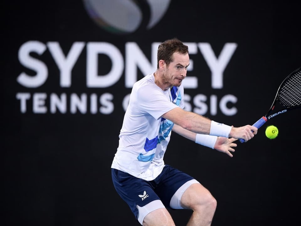 Andy Murray auf dem Court in Sydney