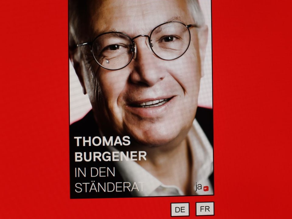 Startseite von SP-Kandidat Thomas Burgener.