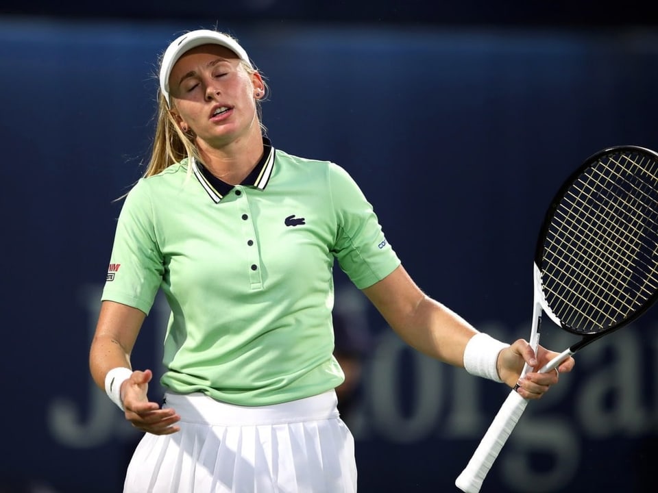Ihr Weg in Indian Wells ist früh zu Ende Jil Teichmann.