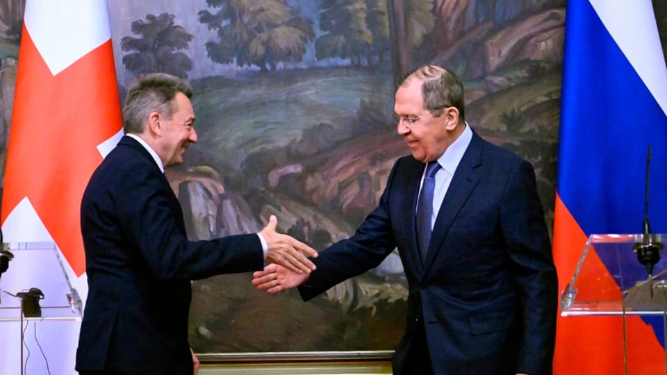 Am 24. März 2022 traf Peter Maurer den russischen Aussenminister Sergej Lawrow in Moskau.