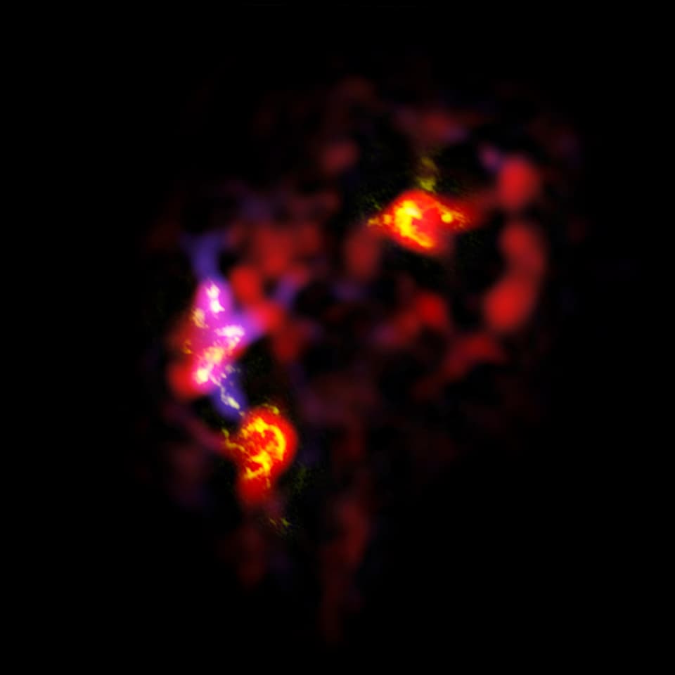 Alma-Aufnahme der Antennen-Galaxien