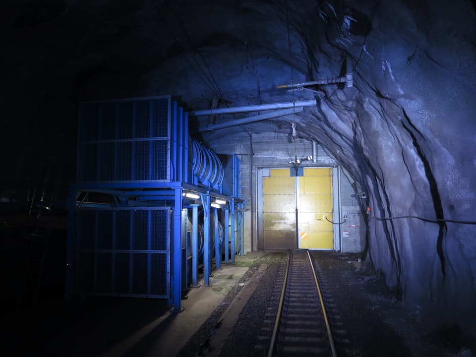 Im Tunnel: Belüftungsanlage