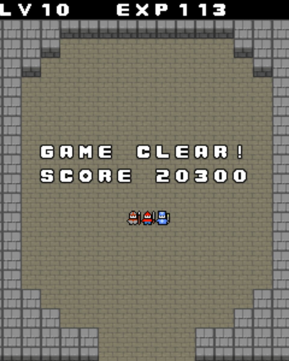 Ein Screenshot des Endpunktestandes im Spiel «One Tap Quest»