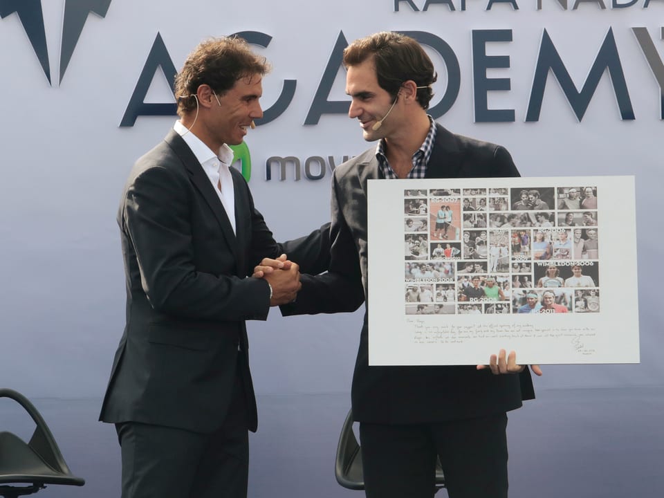 Nadal und Federer. 