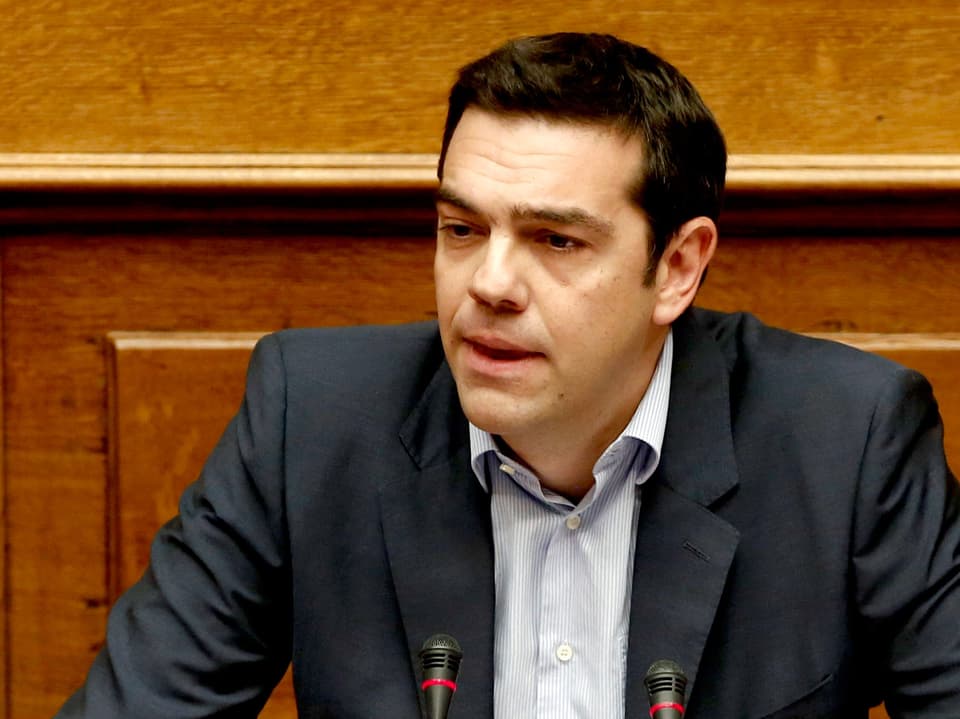 Tsipras Nahaufnahme.