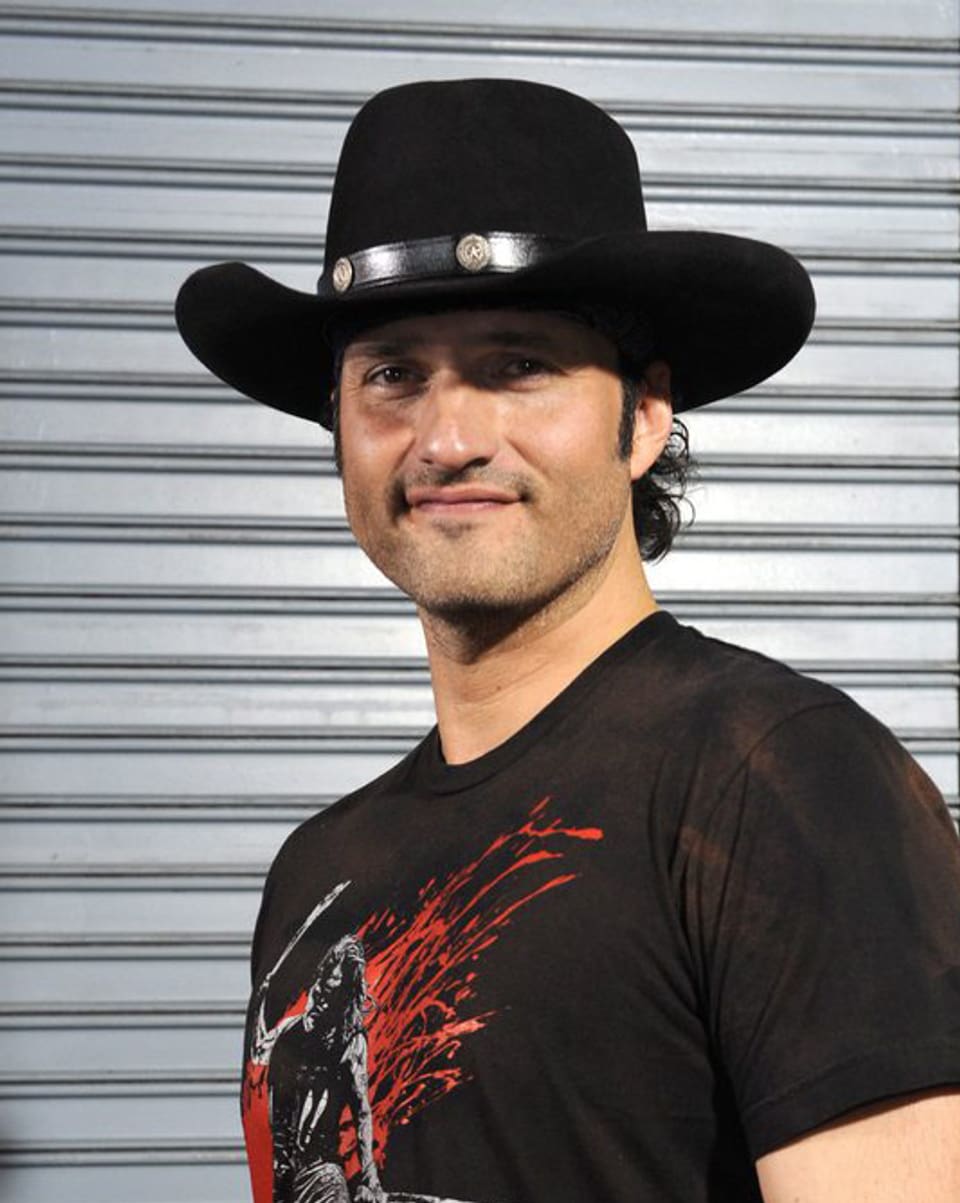 Rodriguez mit Cowboy-Hut
