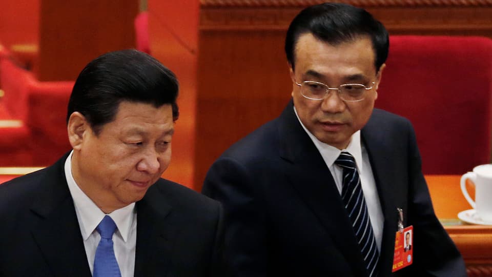 Xi Jinping (links) und sein designierter neuer Premier Li Keqiang.
