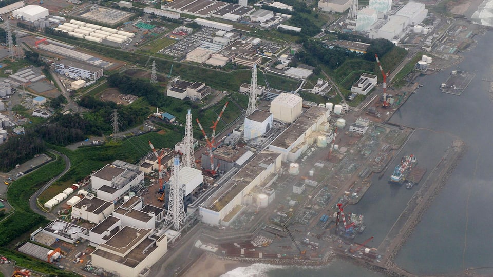 Luftaufnahme des Atomkraftwerks Fukushima