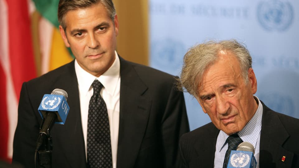 Clooney (links) und Wiesel
