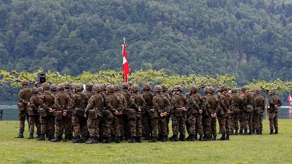 Die Schweizer Armee beim Training.