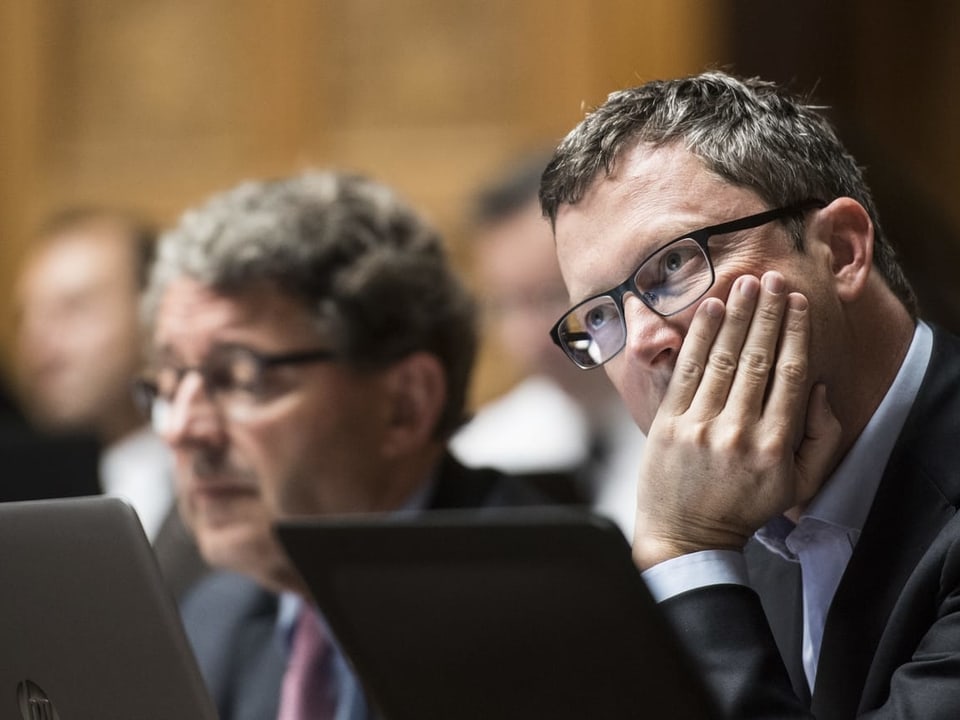 Der Nidwaldner Nationalrat Peter Keller im Bundeshaus.