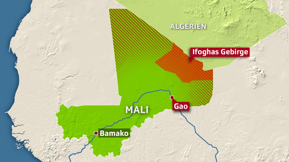 Die Islamisten sollen sich im  Ifoghas-Gebirge verschanzt haben.