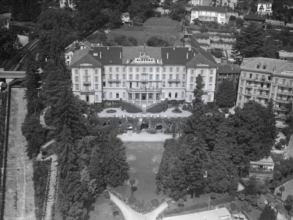 Luftaufnahme des Hotels von 1946