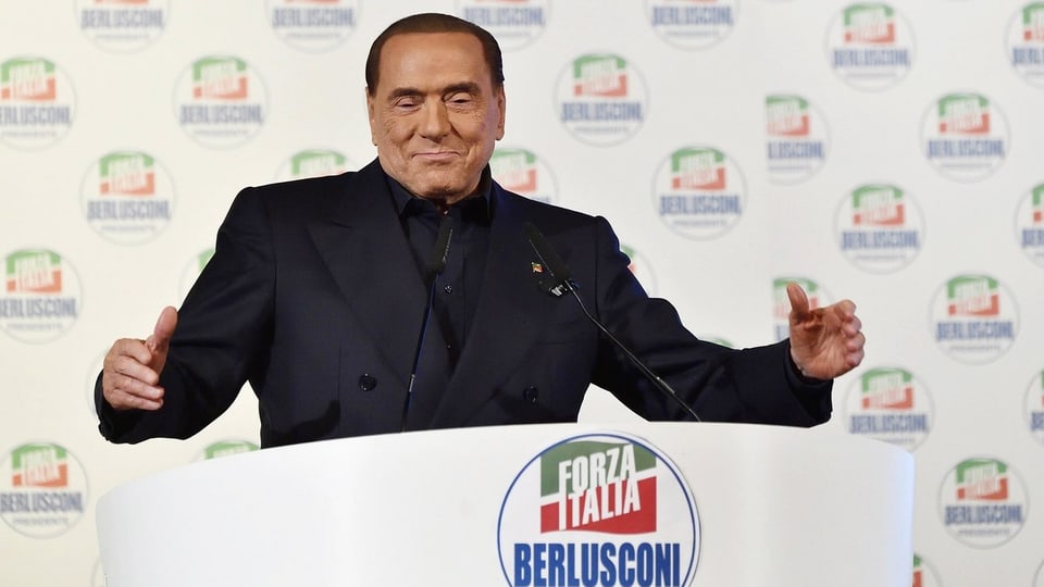 Silvio Berlusconi (Forza Italia): Für viele immer noch Garant für Recht und Stabilität