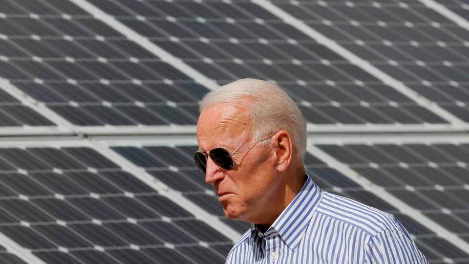 Biden besucht Solar-Anlage in Plymouth, 28. Januar 2021