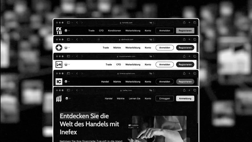 Die Menüleisten der noch aktiven Plattformen sind nahezu identisch. 
