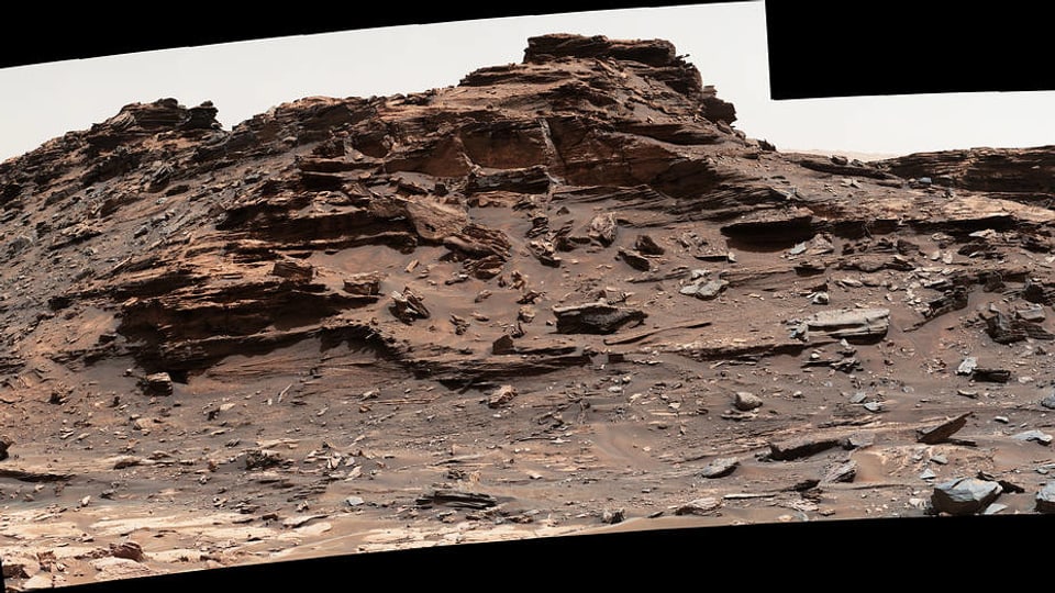 Felsformation in der «Murray Buttes»-Region auf dem Mars.