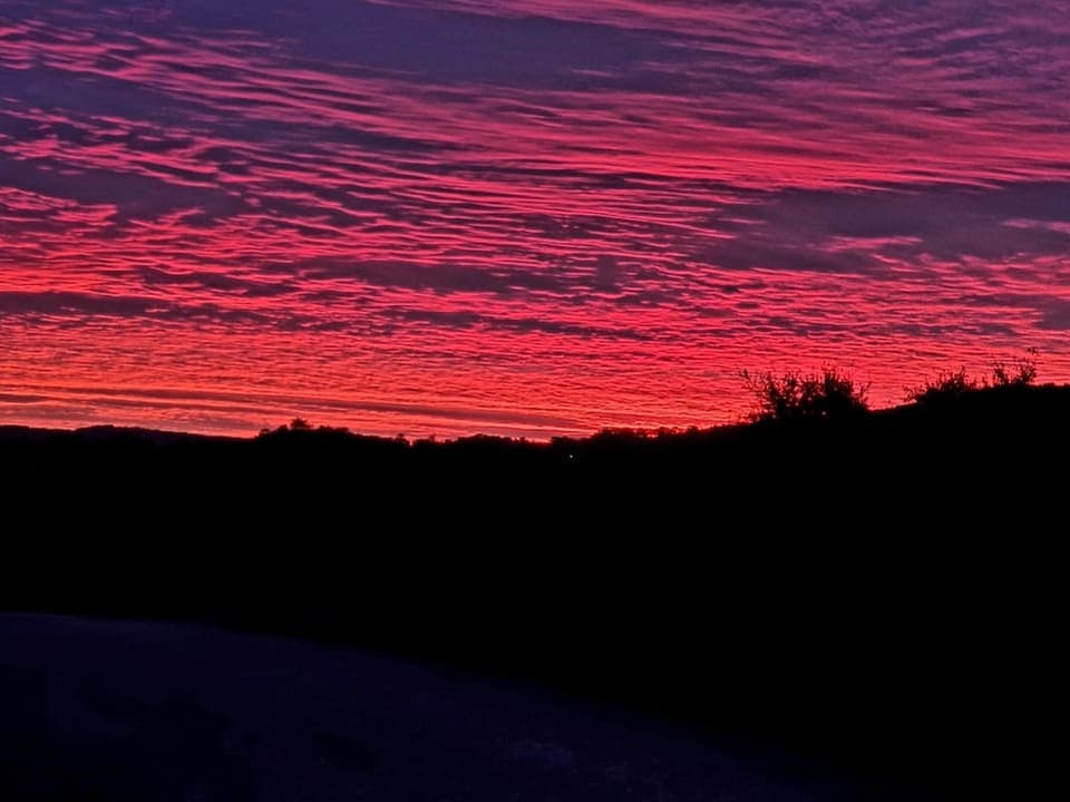 Guntershausen bei Berg Abendrot.