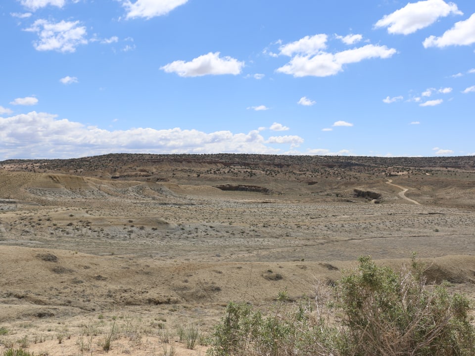 Der Blick auf den Tafelberg Black Mesa.