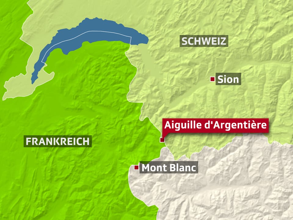 Karte Grenzbebiet Schweiz-Frankreich