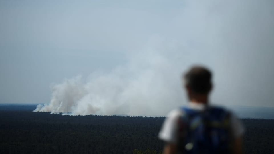 A plume of smoke over Grunewald