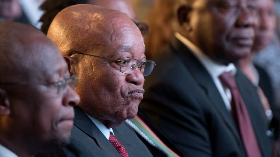 Jacob Zuma zieht ein finsteres Gesicht