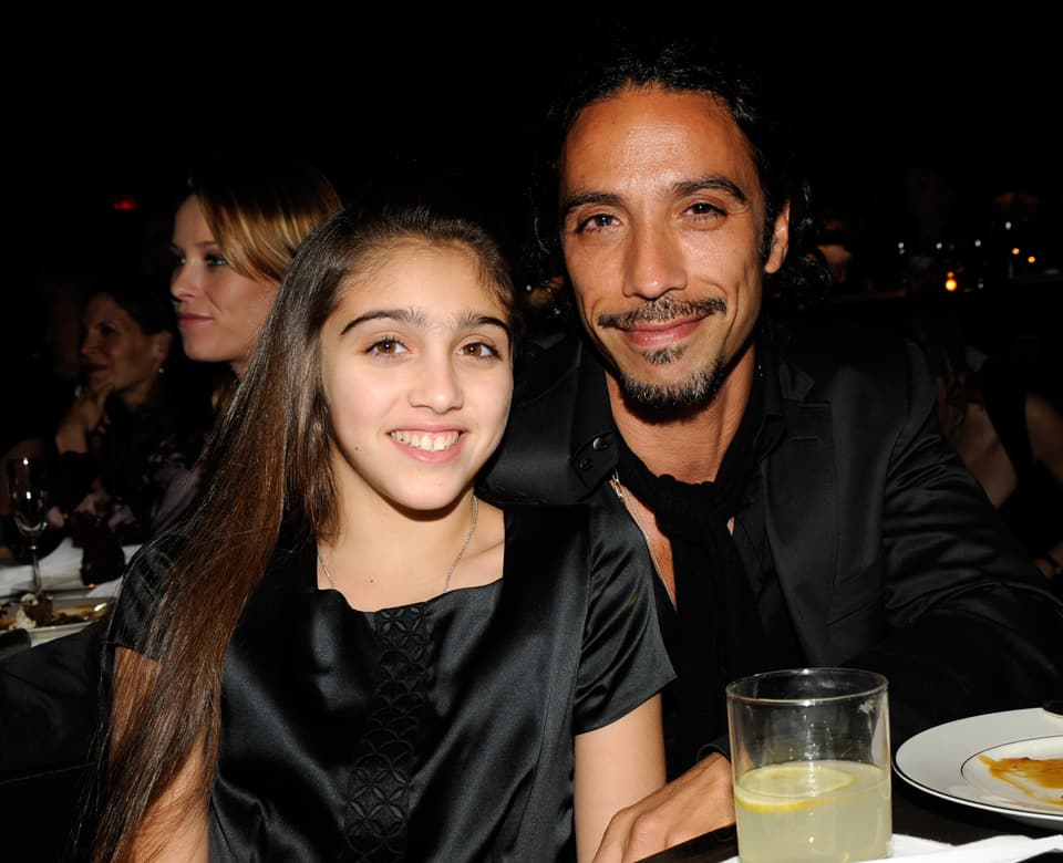 Madonnas Tochter Lourdes Leon gemeinsam mit ihrem Vater Carlos Leon im Jahr 2007