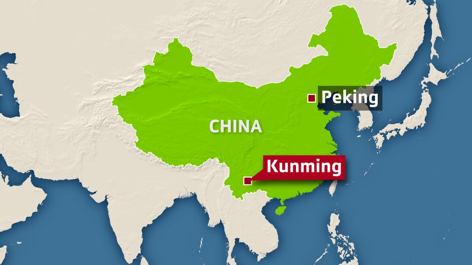 Karte von Kunming