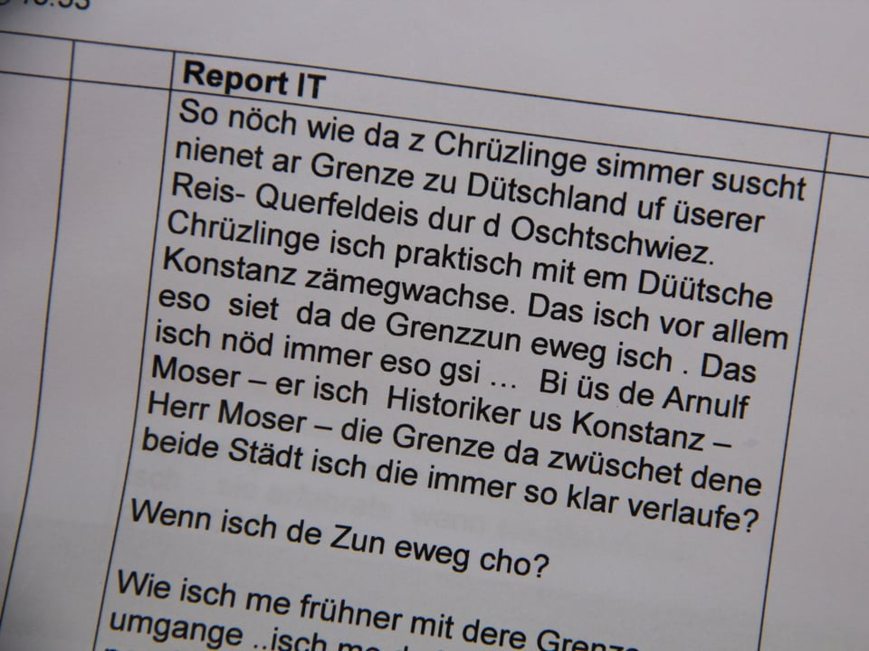 Manuskript für Moderator Reto Scherrer.