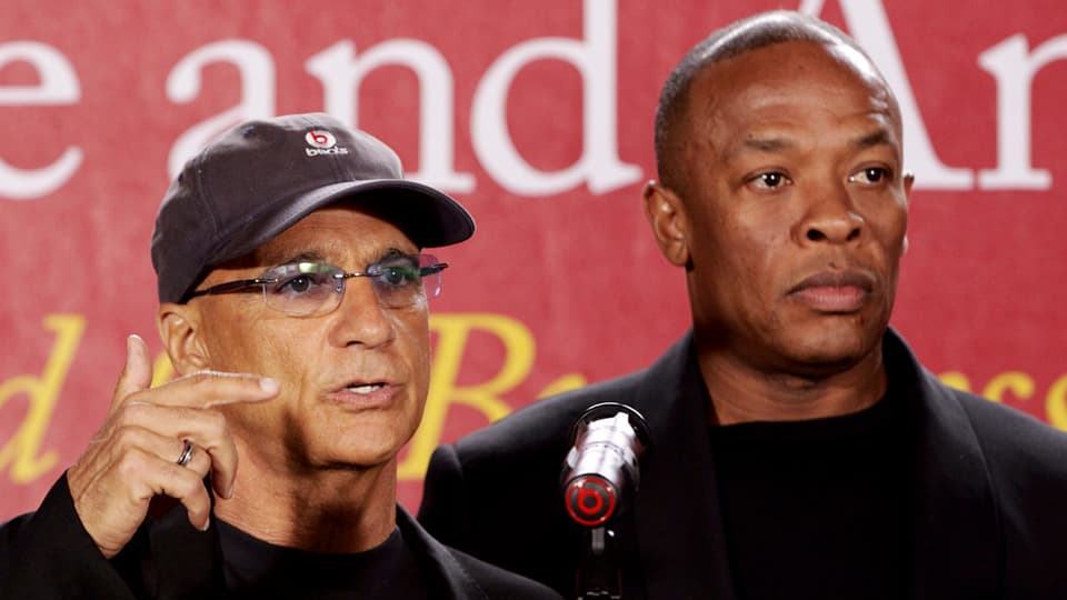 Musik-Produzent Jimmy Iovine und Hip-Hop-Star Dr. Dre.