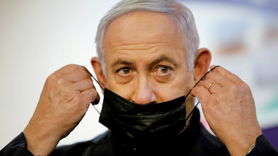 Zu sehen Benjamin Netanjahu
