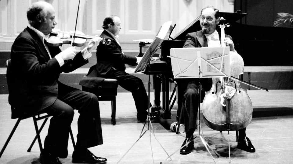 Das Beaux Arts Trio im Concertgebouw in Amsterdam 1978.