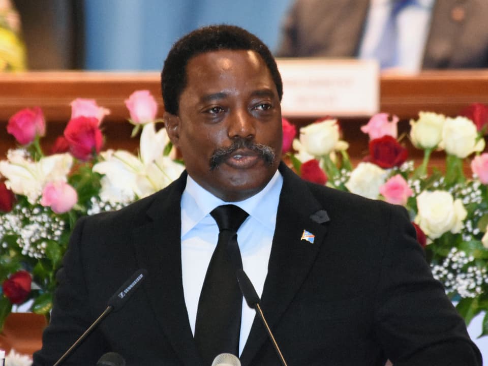 Joseph Kabila im April 2017 im Präsidentenpalast