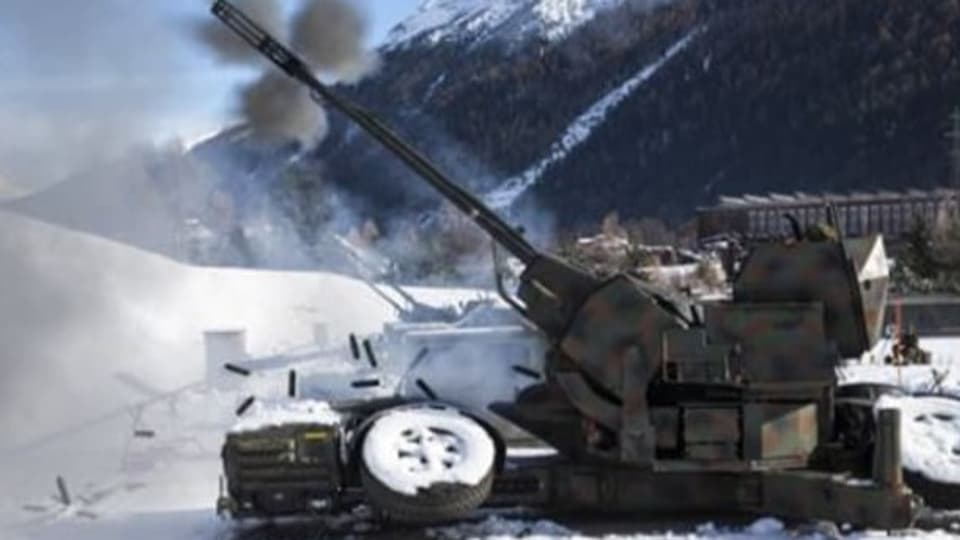 35mm-Fliegerabwehrkanone im Bestand der Schweizer Armee
