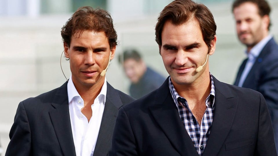 Rafael Nadal und Roger Federer