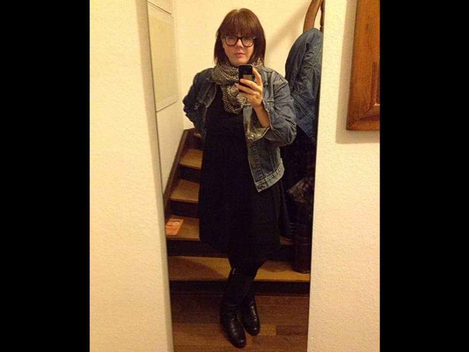 Beas Spiegel-Selfie.