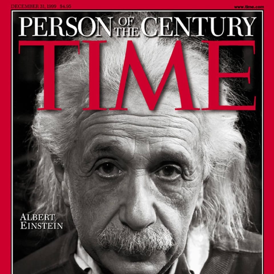 Frontseite des Time-Magazines mit Albert Einstein