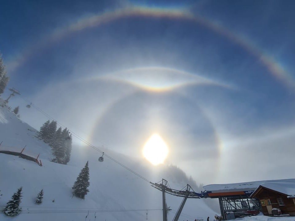 Halo auf der Mägisalp.