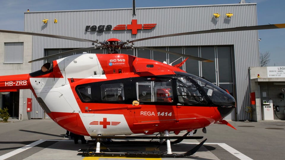 Helikopter der Rettungsflugwacht in Lausanne