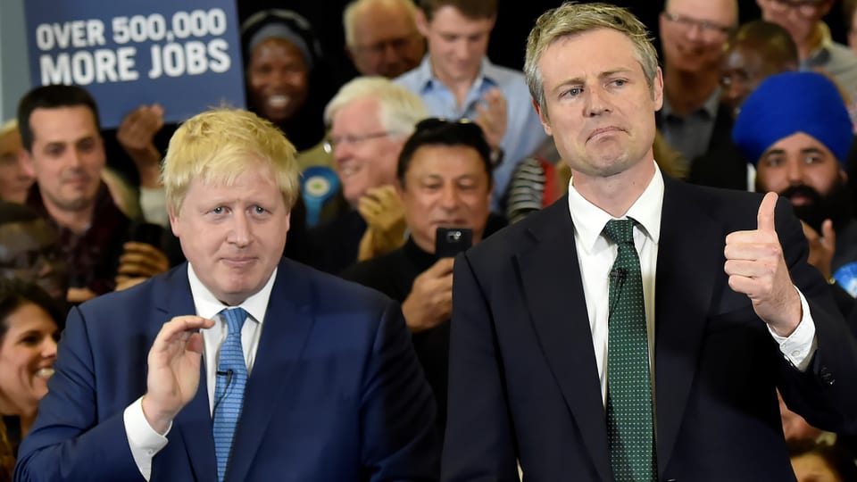 Boris Johnson und Zac Goldsmith an einer Wahlkampfverantsaltung