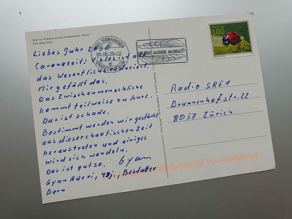 Postkarte von Gian Härri (48) aus Bern.