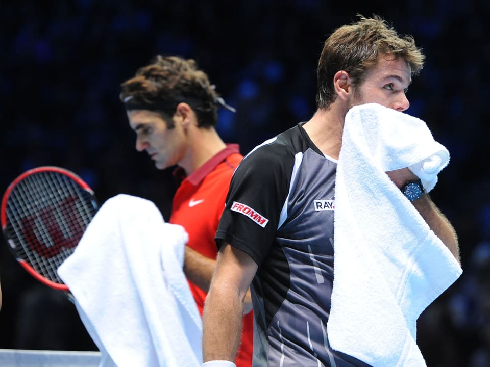Federer und Wawrinka an den World Tour Finals in London 2014