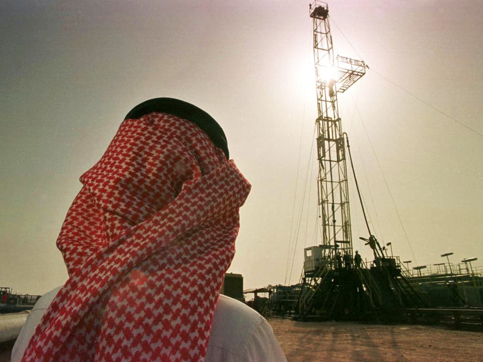 Ölquelle in Saudi-Arabien.