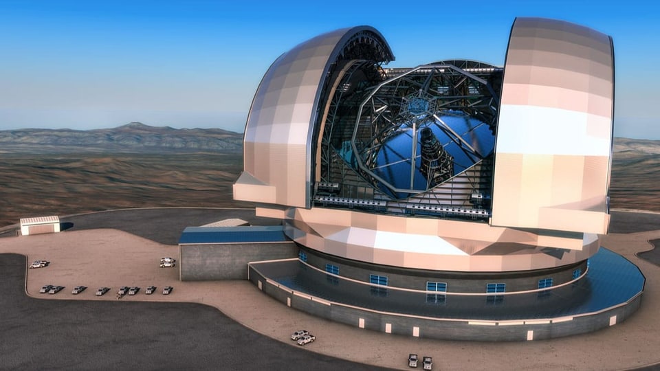 Künstlerische Darstellung des European Extremely Large Telescope