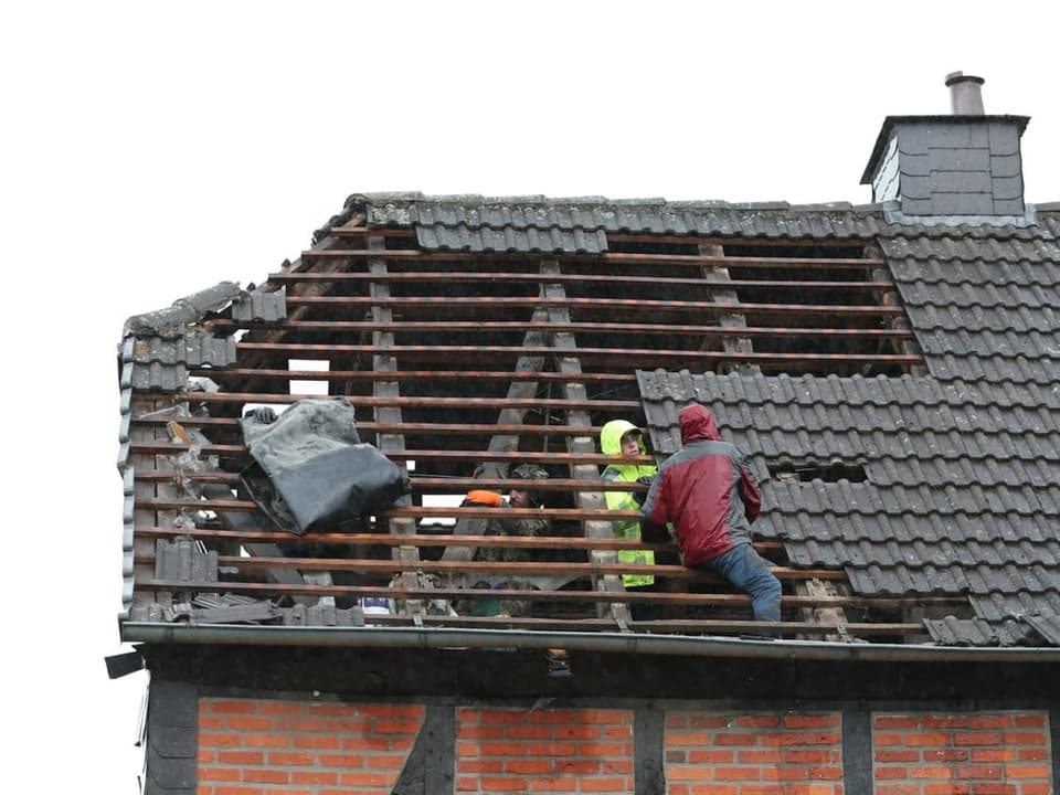 Open roof without roof tiles