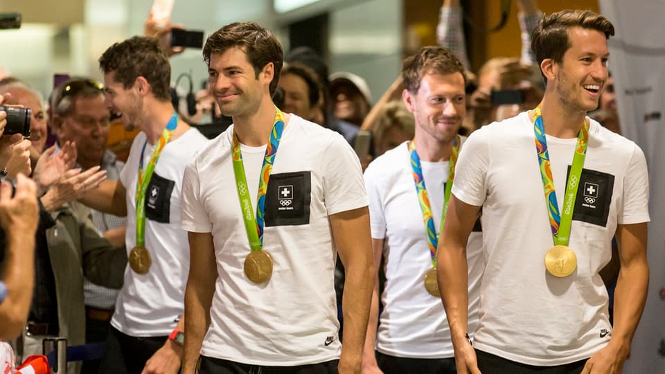 Basler Ruderclub empfängt Olympiasieger (23.8.2016)